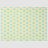 Mint Green Candy Swirls on Yellow