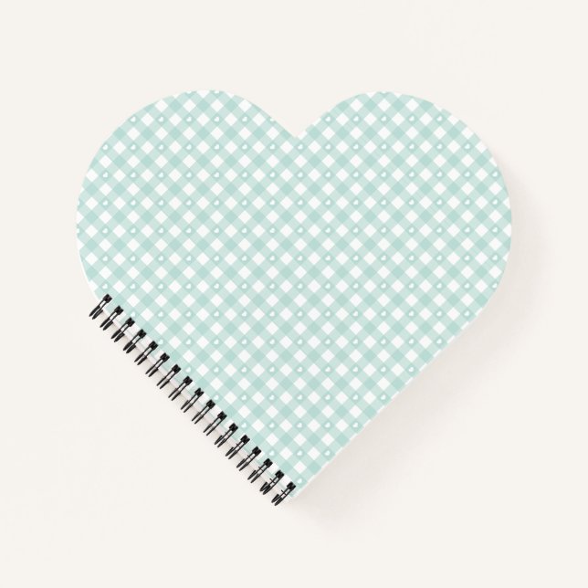 Mint Green Checks Notebook (Front)