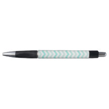 Mint Green Chevron Ombré Pen