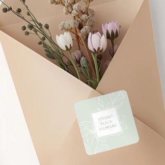 Mint Green | Chic Floral Label