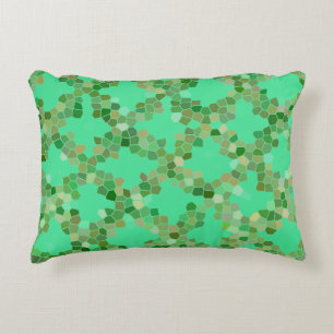 Mint Green Colourful Pattern Decorative Cushion
