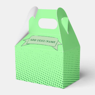 Mint Green Custom Text Favour Box