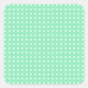 Mint Green Elegant Colour Template Blank Modern Square Sticker