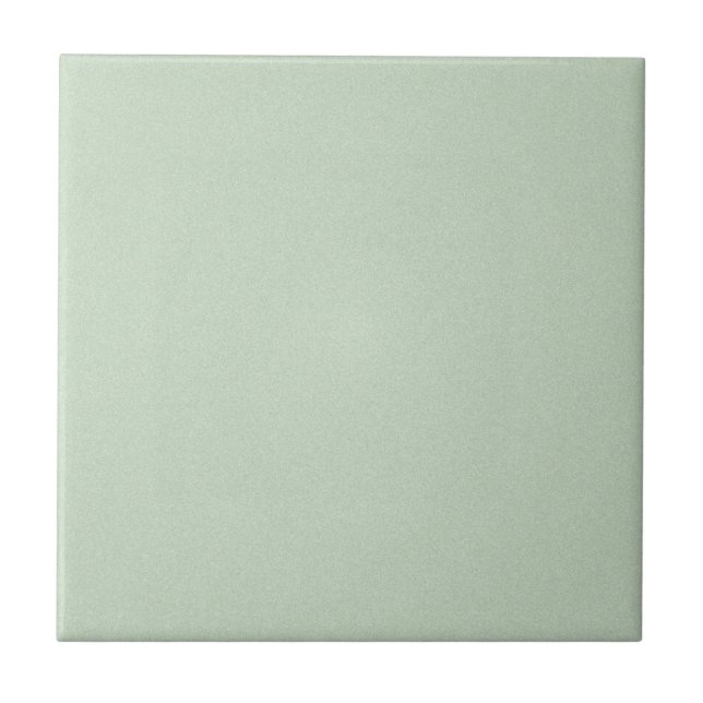 Mint Green Elegant Pattern. Fashion Colour Trend Ceramic Tile (Front)