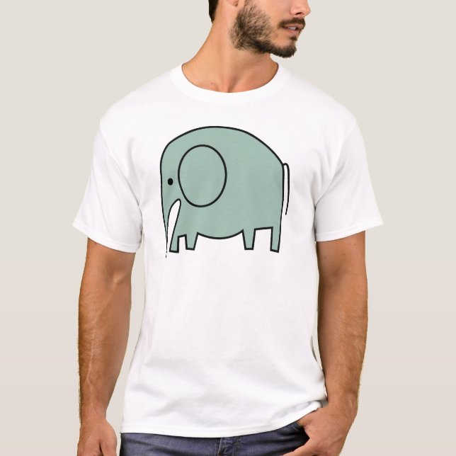 MINT GREEN ELEPHANTS T-Shirt (Front)