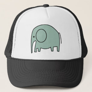 MINT GREEN ELEPHANTS TRUCKER HAT
