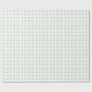 Mint Green Eucalyptus Leaves Botanical Watch Wrapping Paper