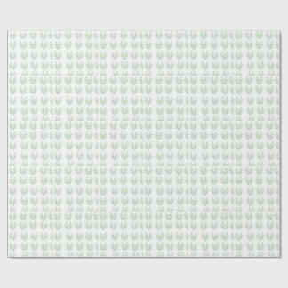 Mint Green Eucalyptus Leaves Botanical Watch Wrapping Paper
