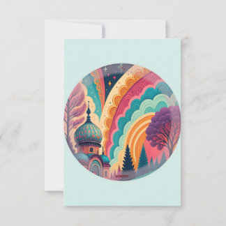 Mint Green Fairytale Thank You Card – Customisable