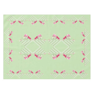 Mint Green Faux Patchwork Tablecloth