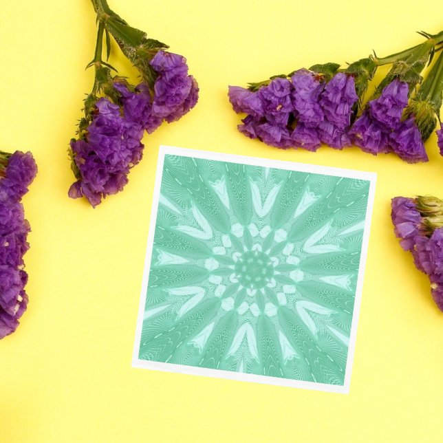 Mint Green Faux Tulle Design Napkin (Creator Uploaded)