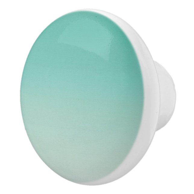 mint green gradient ceramic knob (Right)