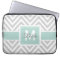 MINT GREEN, GRAY CHEVRON PATTERN PERSONALIZED