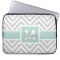 MINT GREEN, GRAY CHEVRON PATTERN PERSONALIZED