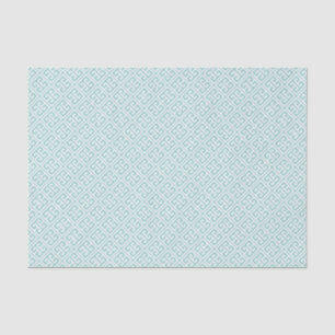 Mint Green Greek Key Pattern Tissue Paper