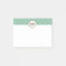 Mint Green Grey Chevron Patterned Monogrammed