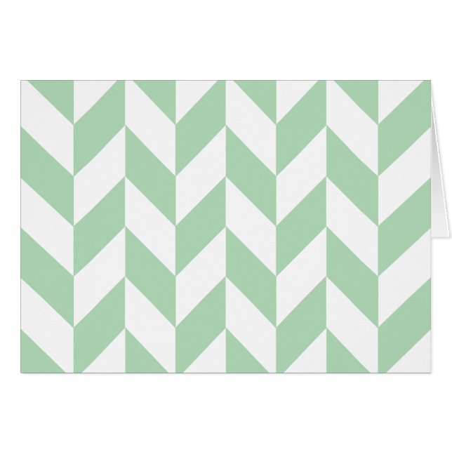 Mint Green Herringbone Pattern (Front Horizontal)