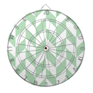 Mint Green Herringbone Pattern Dartboard