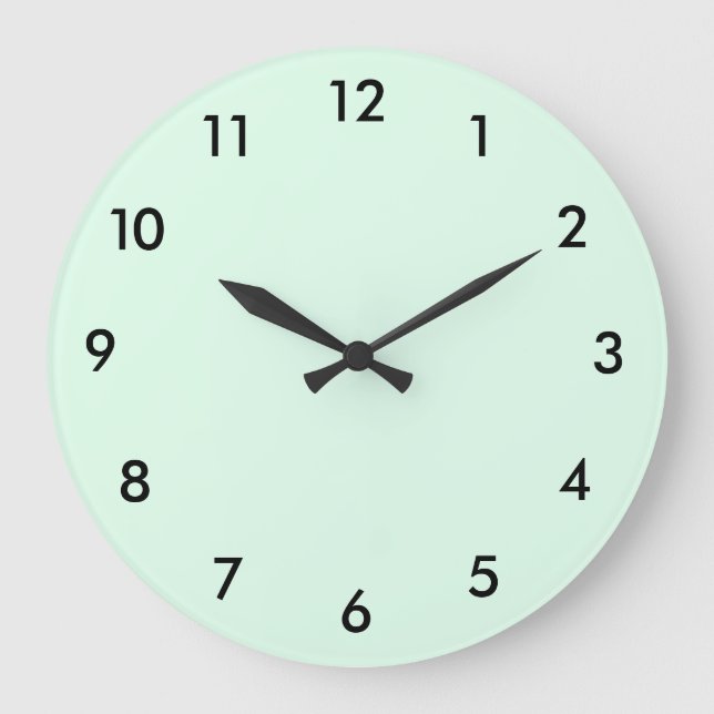 Mint Green Large Clock (Front)
