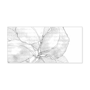 Mint Green Lavender Watercolor Botanical Leaves Self-inking Stamp