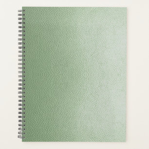 Mint Green Leather Planner