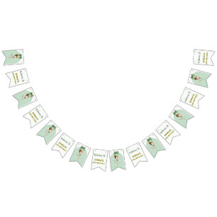 Mint Green Little Princess Ball bunting banner