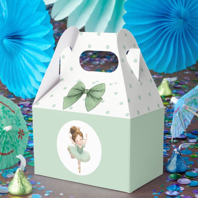 Mint Green Little Princess Ball Favour Box (Party)