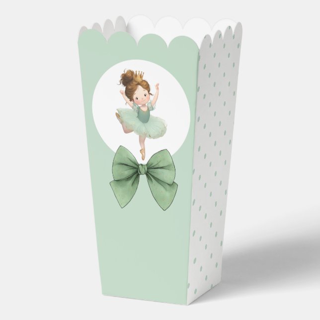 Mint Green Little Princess Ball Favour Box (Front)