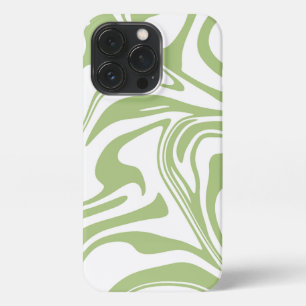 Mint Green Marble Pattern iPhone 13 Pro Case