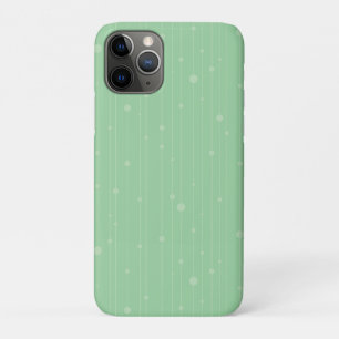 Mint green minimal line art eco design iPhone 11 pro case