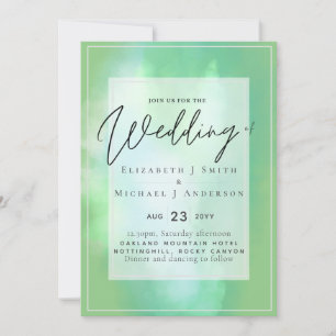 Mint Green Modern Budget Wedding