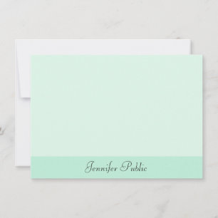 Mint Green Modern Handwriting Script Template