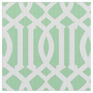 Mint Green Moroccan Pattern Fabric