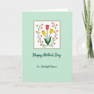 Mint Green Mothers Card