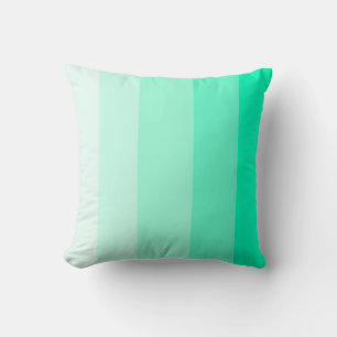Mint Green Ombre Stripe Cushion