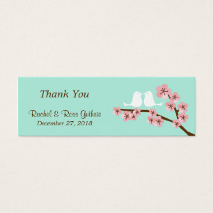 Mint Green & Pink Cherry Blossom Modern Wedding