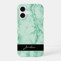 Mint Green Polished Marble Stone with Name