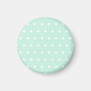 Mint Green Polka Dot Magnet