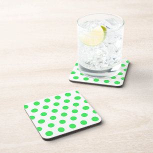 Mint Green Polka Dots Coaster
