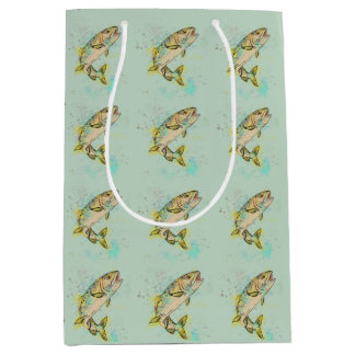 Mint Green Rainbow Trout Gift Bag