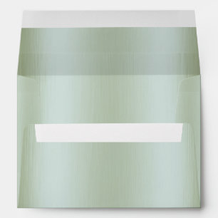 Mint Green Satin Elegant Wedding  Envelope