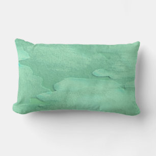 Mint Green Sea Textured Pillow