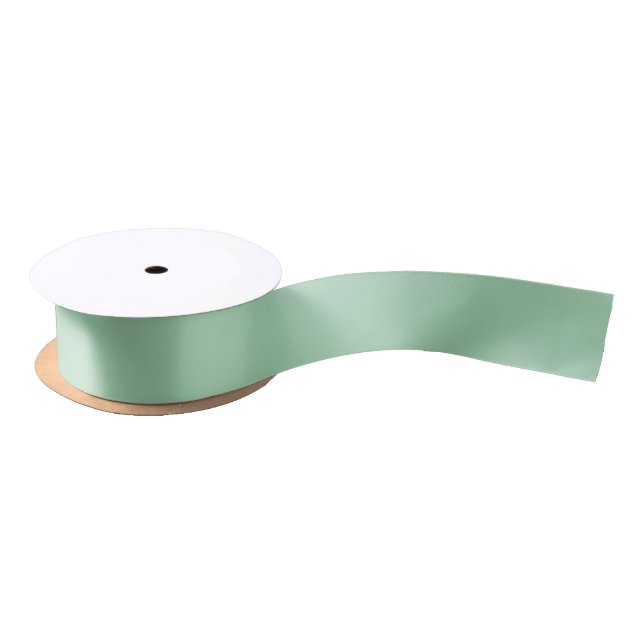 Mint Green Solid Colour Satin Ribbon (Spool)