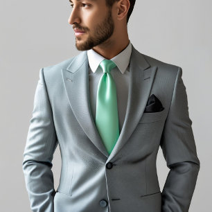 mint green - solid colour tie