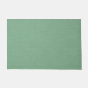 Mint green solid textured doormat