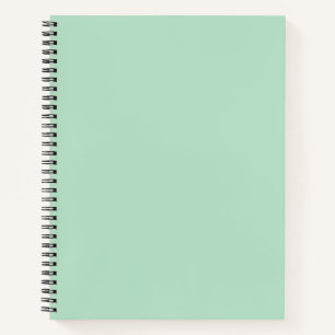 Mint Green Spiral Notebook for Stylish Notes