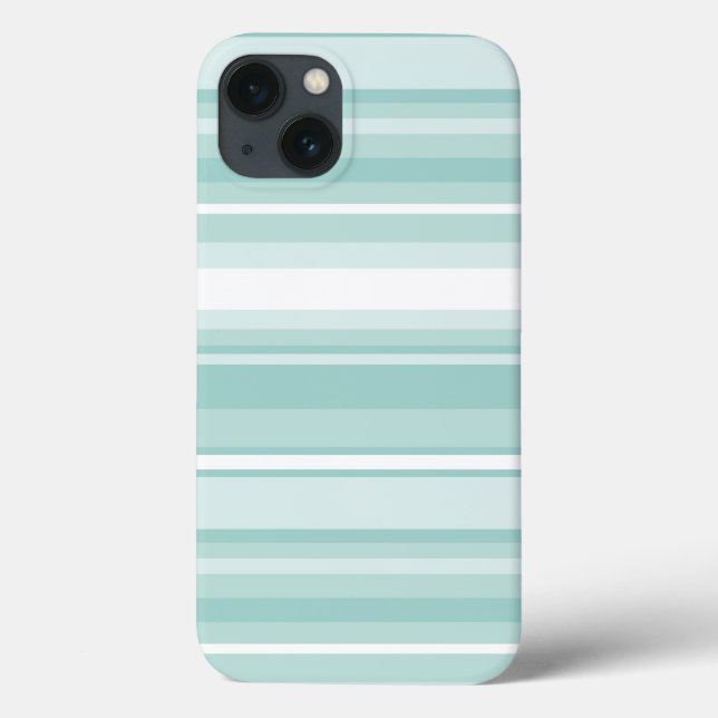 Mint green stripes Case-Mate iPhone case (Back)