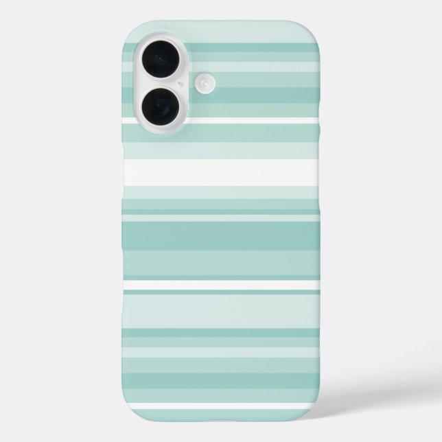 Mint green stripes Case-Mate iPhone case (Back)