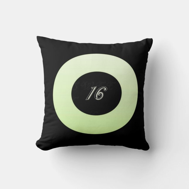 Mint Green Sweet 16 Cushion (Front)