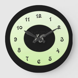 Mint Green Sweet 16 Large Clock